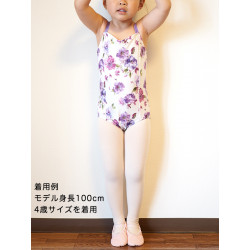 花柄レオタード Mサイズ 花柄レオタード 3歳サイズ